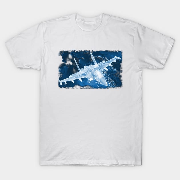 Fighter Jet Xray T-Shirt by FasBytes